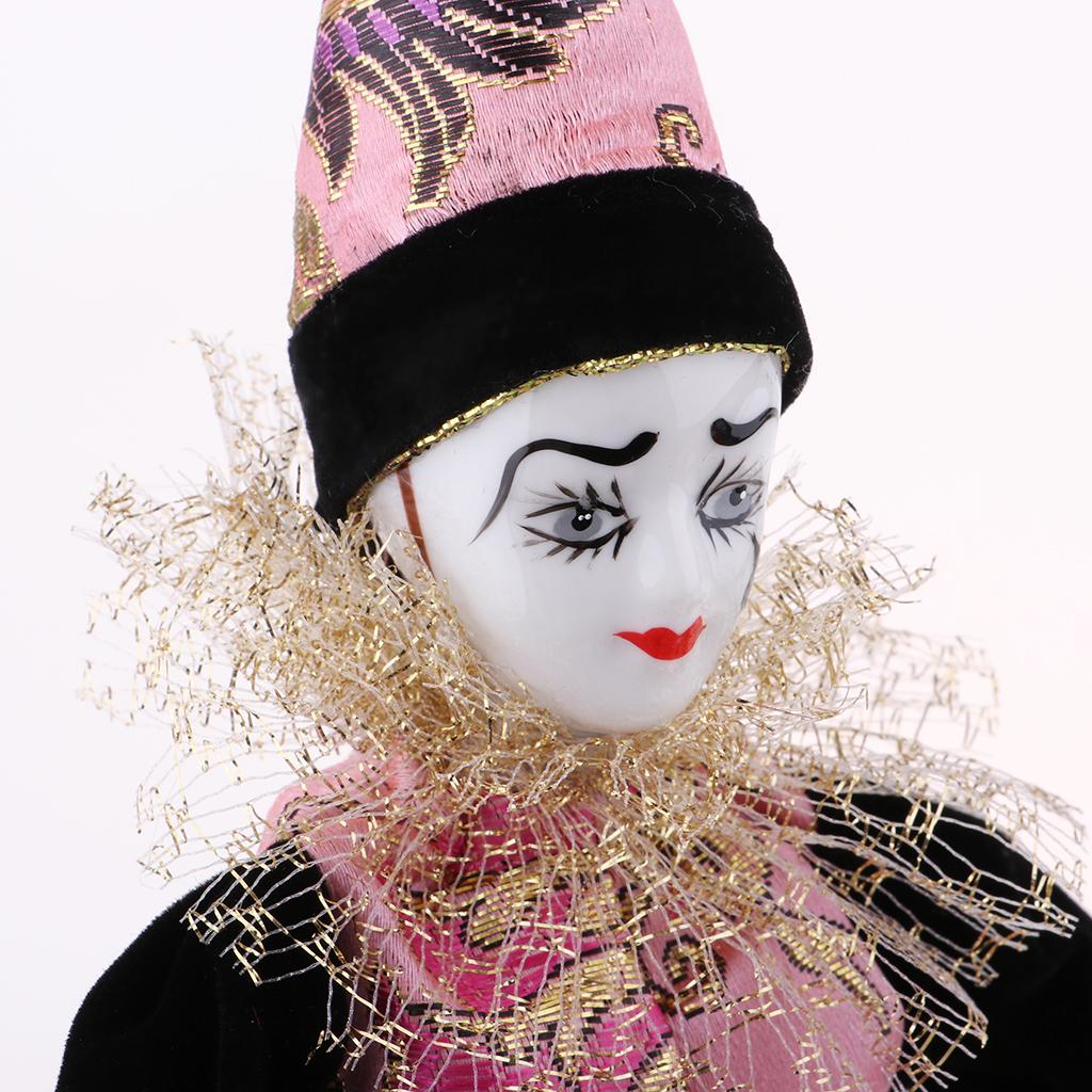 Vintage Collectible Clowns - 22cm Porselen Palyaço Bebekleri Koleksiyonluk Vintage