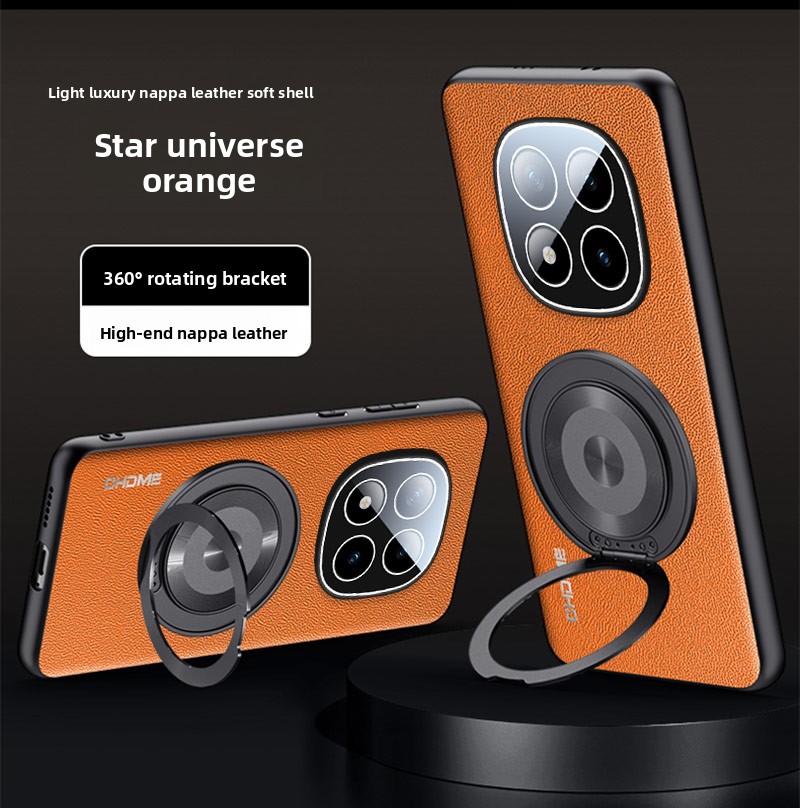 Camera Leather Case - Deri Silikon Yumuşak Telefon Kılıfı Xiaomi