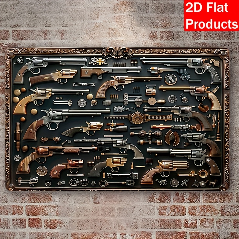 Vintage Collectible Guns - 2026 Vintage Silah Koleksiyonu Metal Alüminyum
