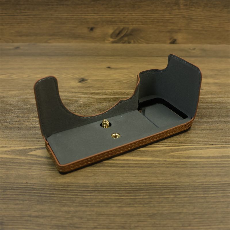 Camera Leather Case - Kamera Yarım Kılıf Sony ILCE-7c2 deri