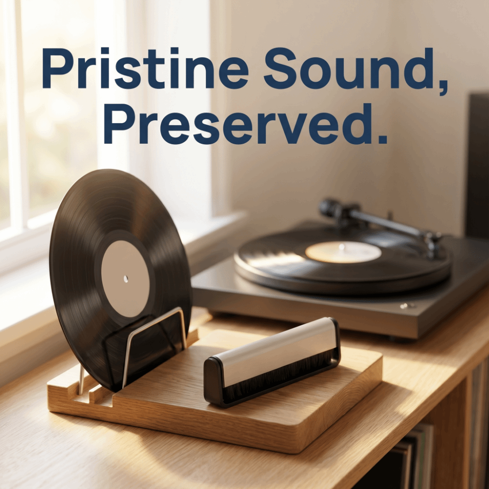 Vinyl Record Cleaner - Anti-Statik Vinil Plak Temizleme Fırçası Hi-Fi