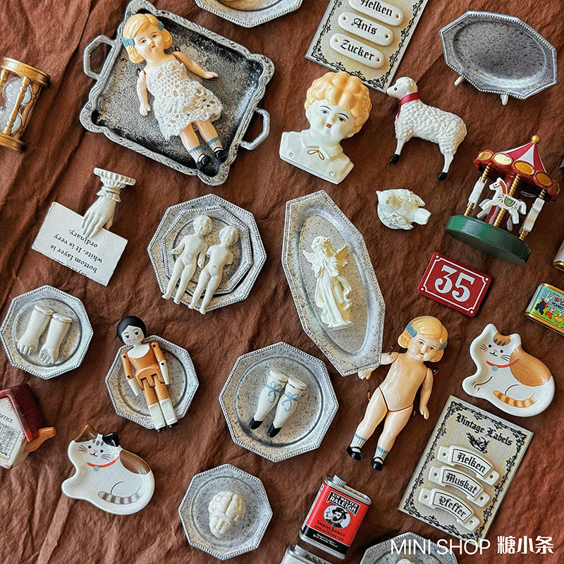 Minyatür Vintage Bebek Seti, E - Vintage Collectible Figurines incelemesi ve fiyatı