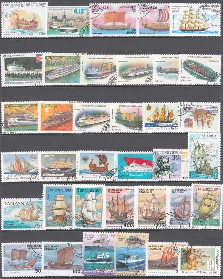 100 Özel Gemiler ve Yelkenli P - Collectible Vintage Postage Stamps incelemesi ve fiyatı