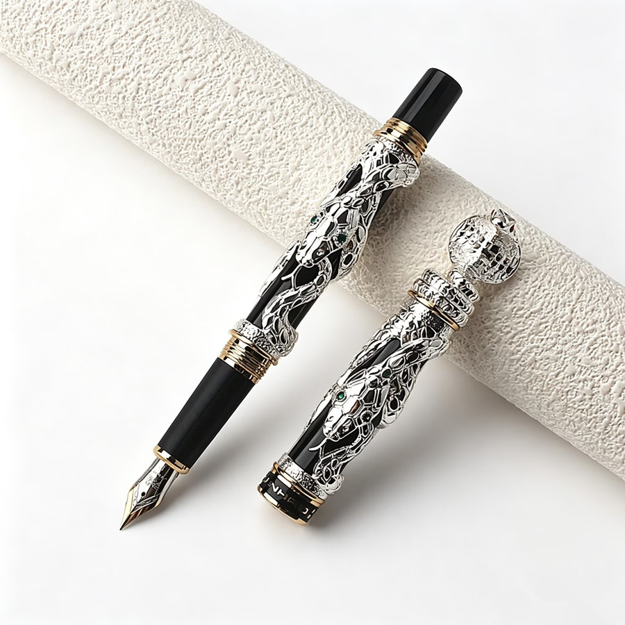 Jinhao Lüks Yılan Kabartmalı D - Vintage Collectible Pens incelemesi ve fiyatı