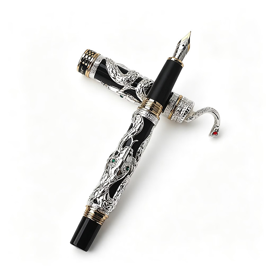 Jinhao Lüks Yılan Kabartmalı D - Vintage Collectible Pens incelemesi ve fiyatı