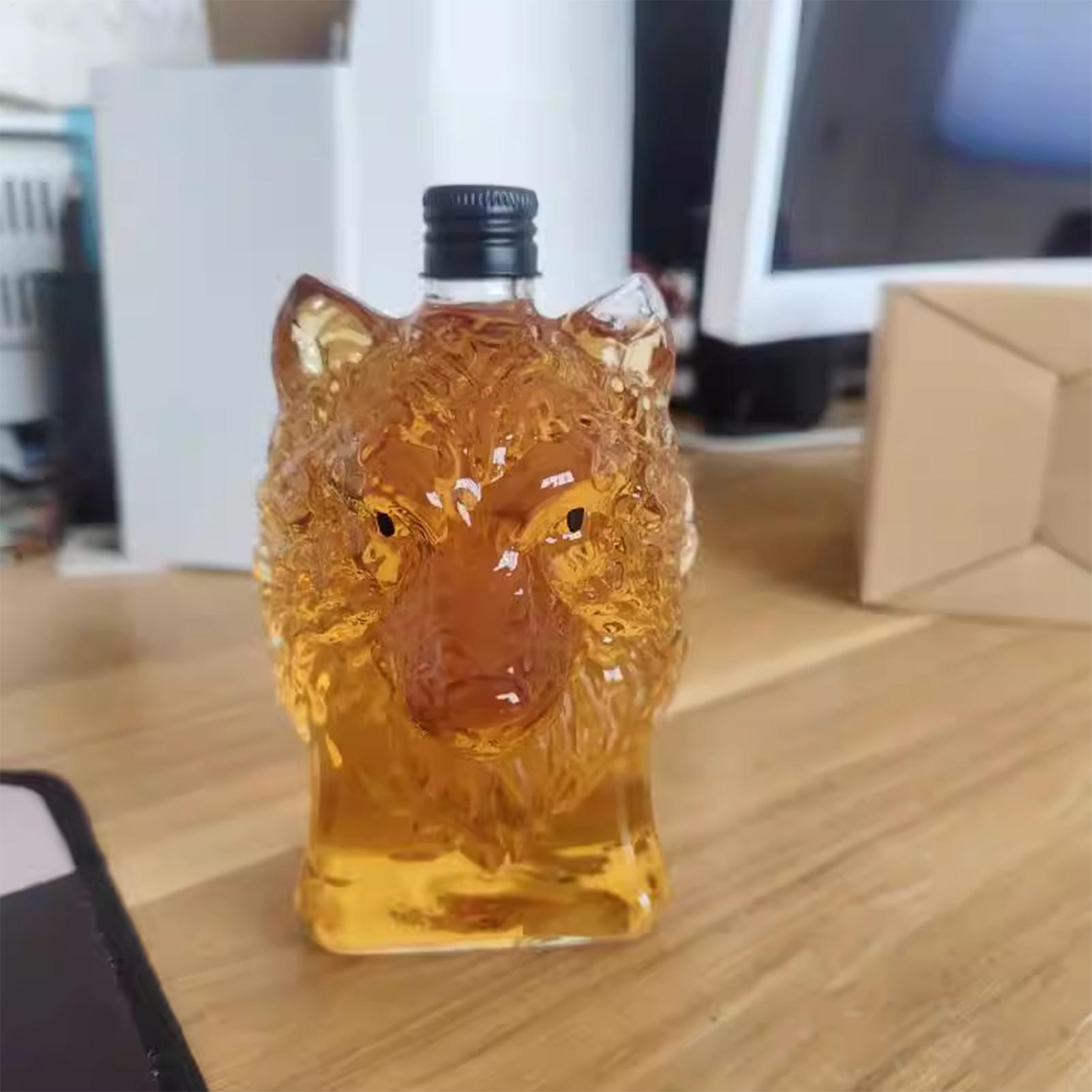 Viski Şişesi Kurt Şeklinde Şar - Vintage Collectible Glass incelemesi ve fiyatı
