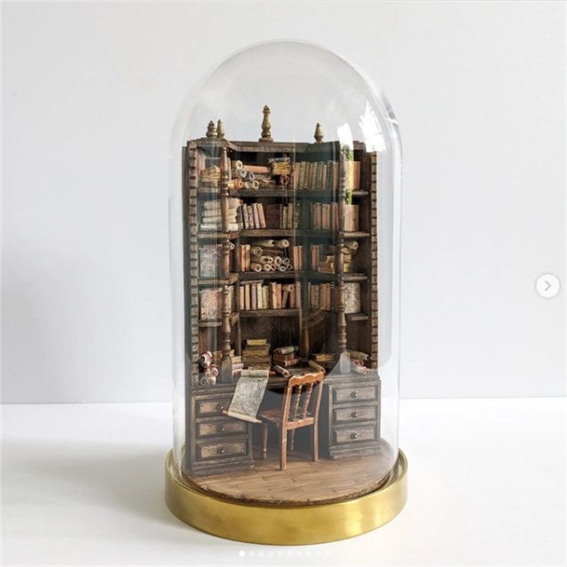 Minyatür Kitaplık Kitaplık Dek - Vintage Collectible Glass incelemesi ve fiyatı