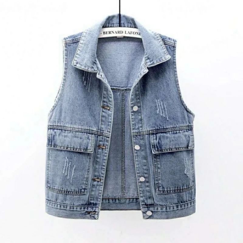 Denim yıpranmış Vintage kolsuz - Vintage Collectible Buttons incelemesi ve fiyatı